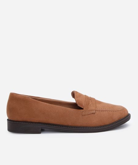 mocassim com tira via uno marrom 34