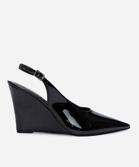 scarpin slingback anabela o diabo veste prada preto 35