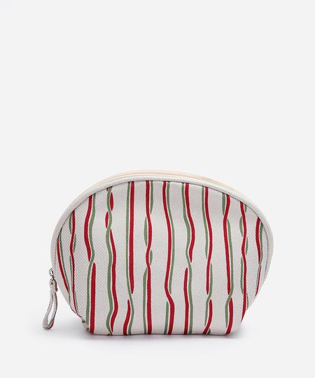 necessaire feminina arredonda listrada colorido UNICO necessaire feminina arredonda listrada colorido UNICO