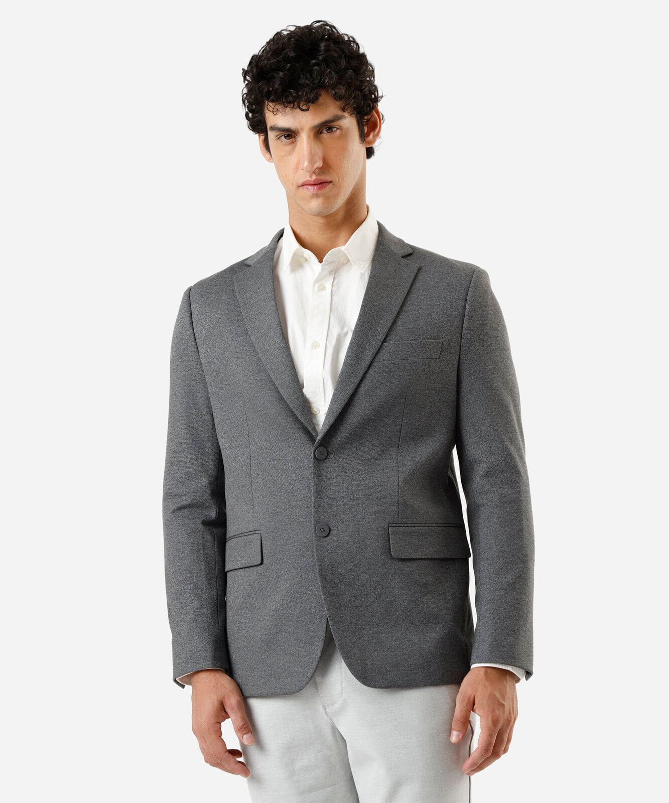 blazer masculino de alfaiataria cinza