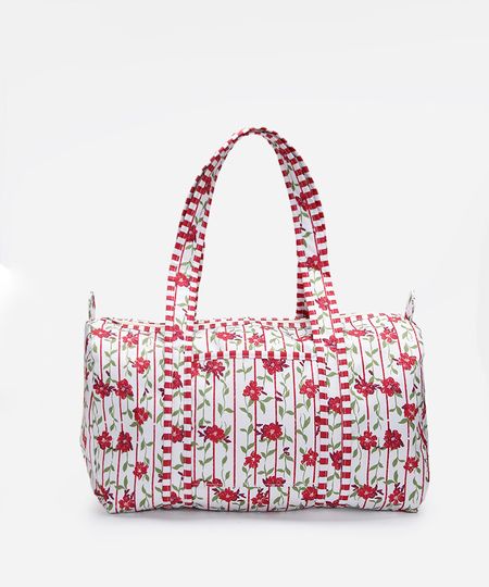 mala feminina estampada floral colorido UNICO