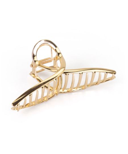 piranha para cabelo loop grande gold dourada UNICO