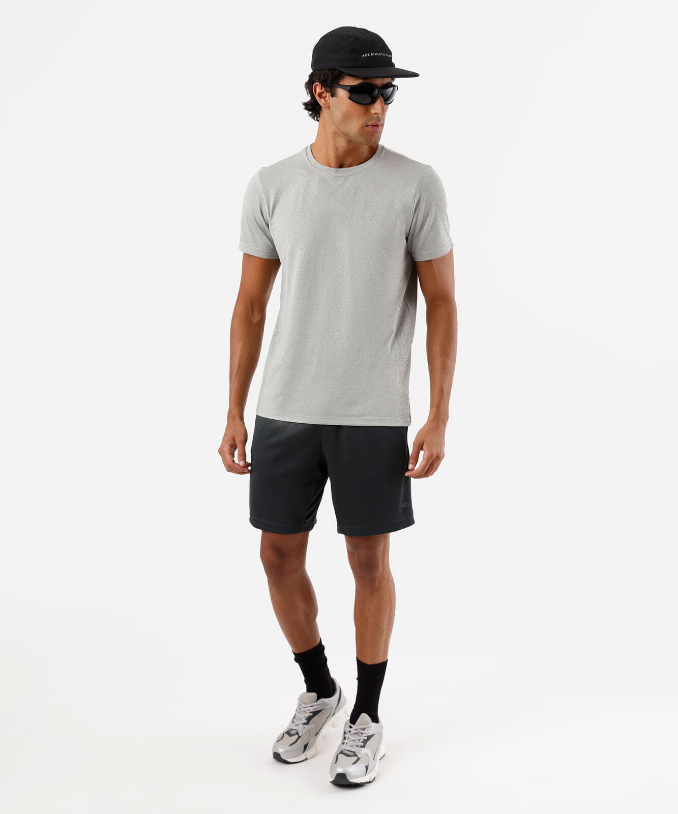 bermuda masculina esportiva texturizada verde