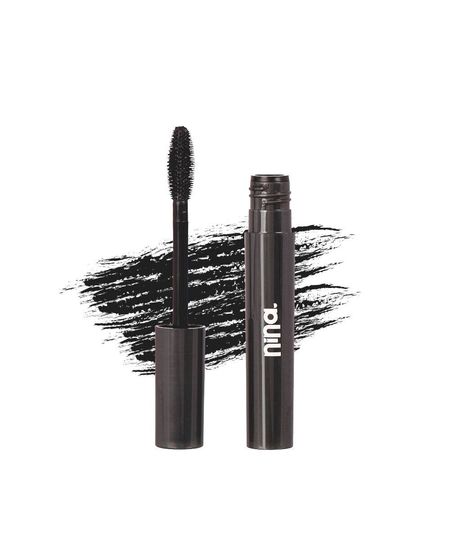 máscara nina makeup de cílios pantenol lashes volume preta UNICO