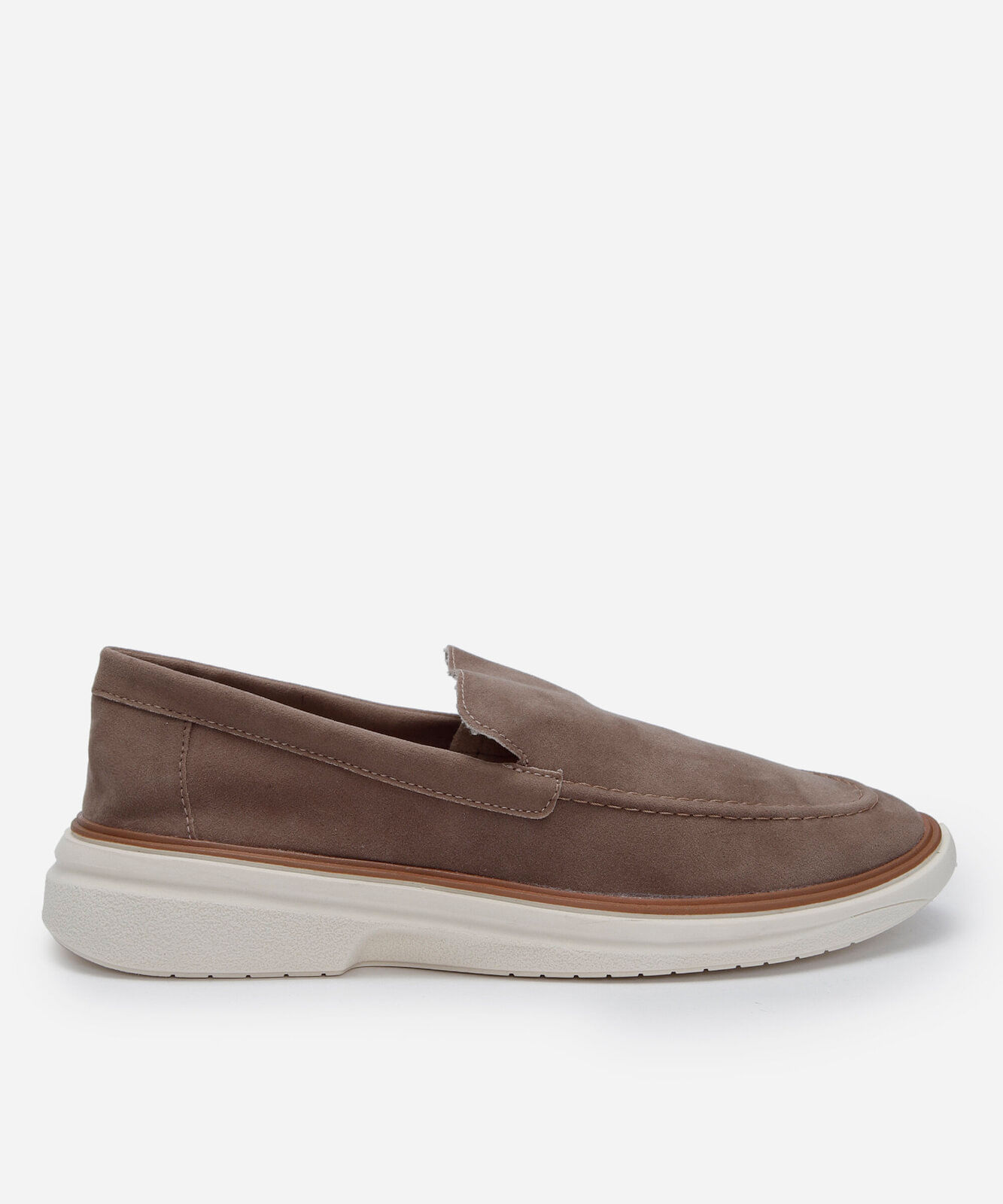 mocassim masculino texturizado marrom