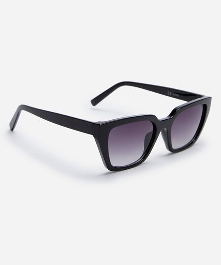 óculos de sol quadrado feminino preto UNICO