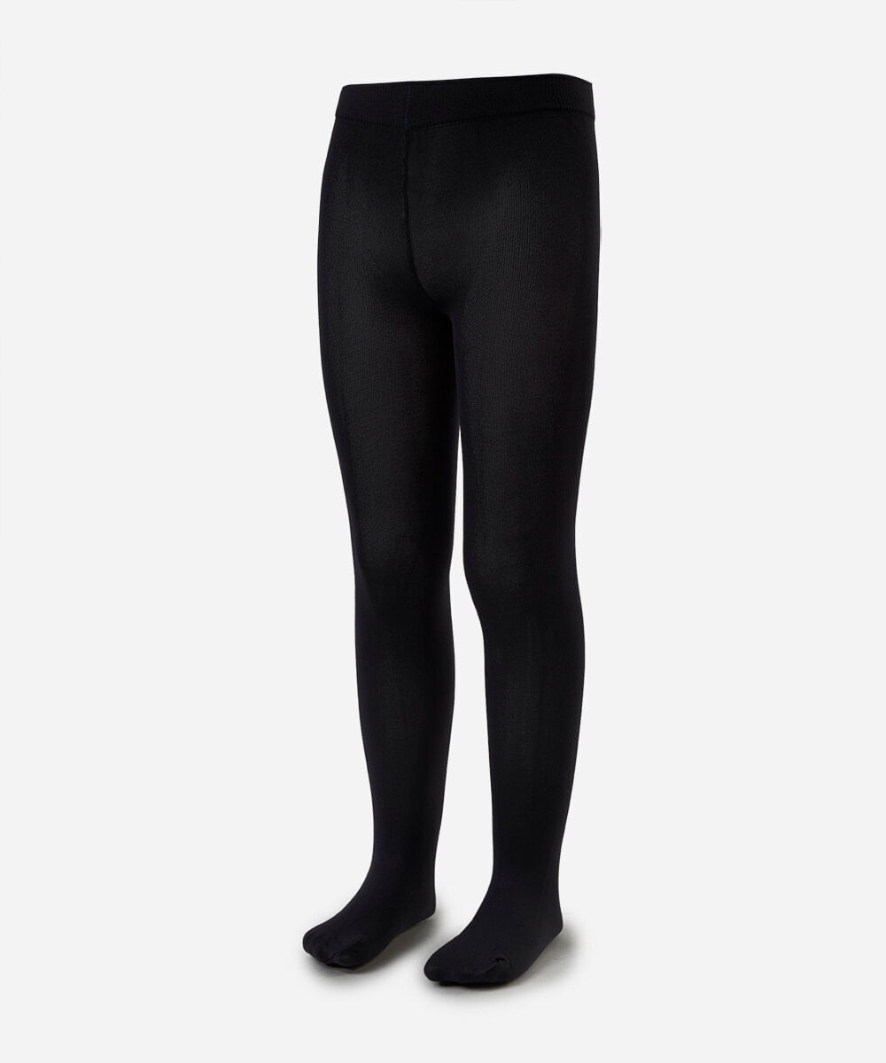 meia calça infantil fio 80 preta