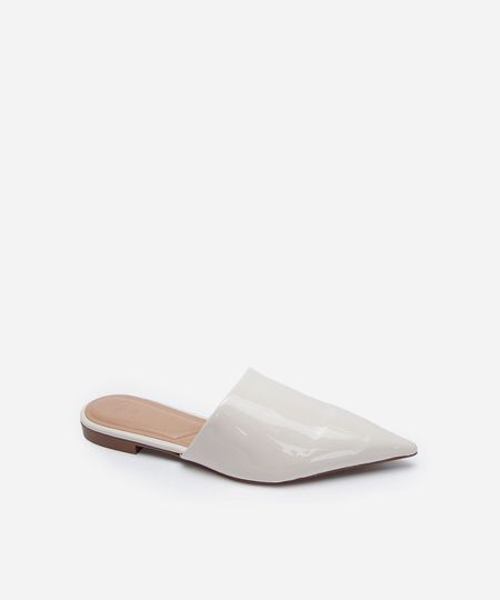 mule bico fino off white 35