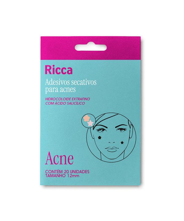 adesivos secativos ricca para acnes flor e estrela UNICO