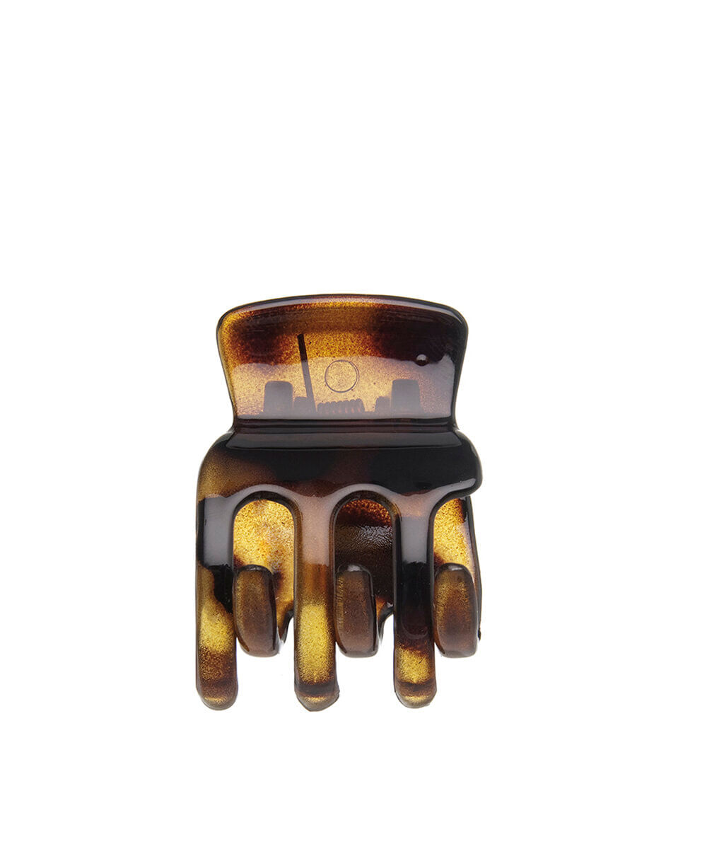 piranha para cabelo ricca pequena marrom