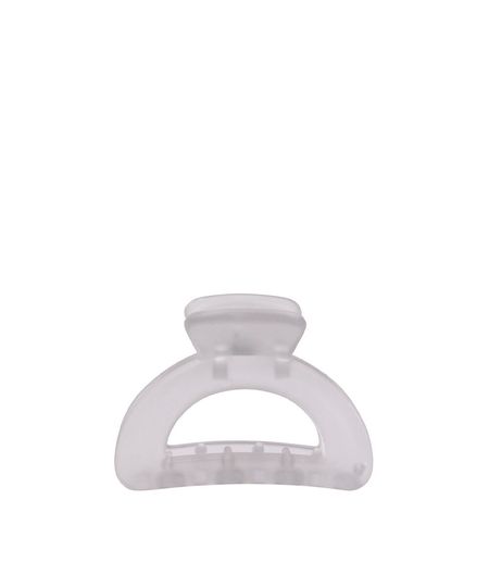 piranha para cabelo ricca jelly pequena winter cinza UNICO