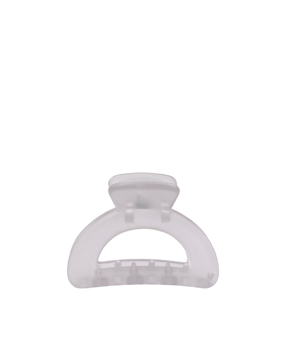 piranha para cabelo ricca jelly pequena winter cinza