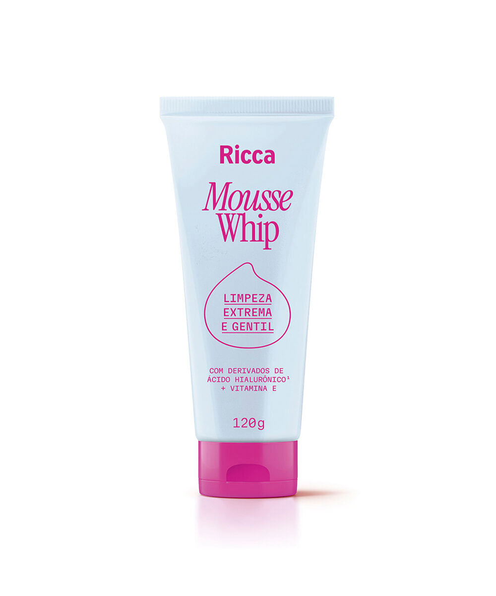 sabonete facial ricca mousse whip 120g