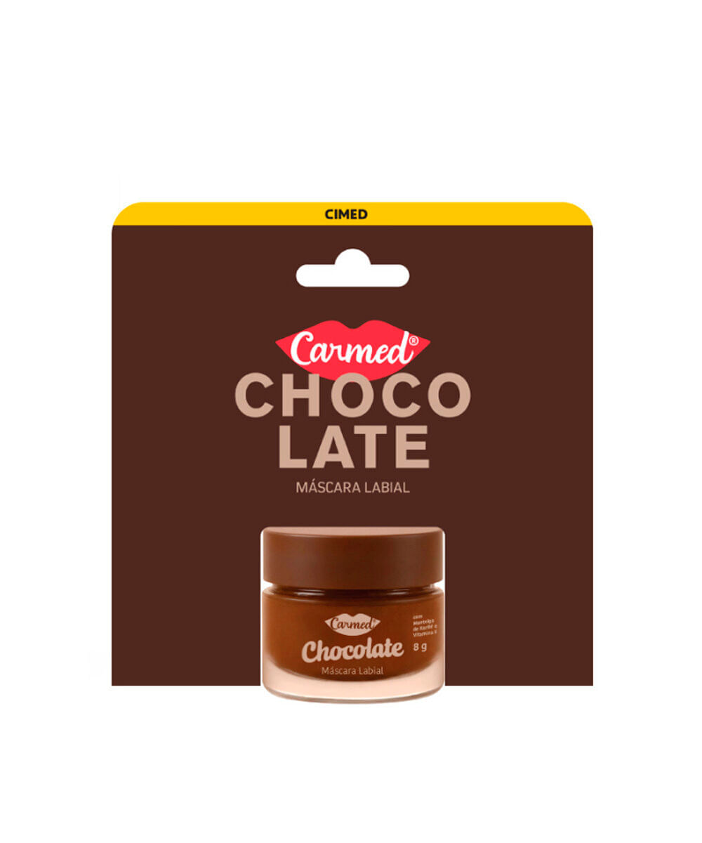 hidratante labial carmed máscara noturna chocolate 8g