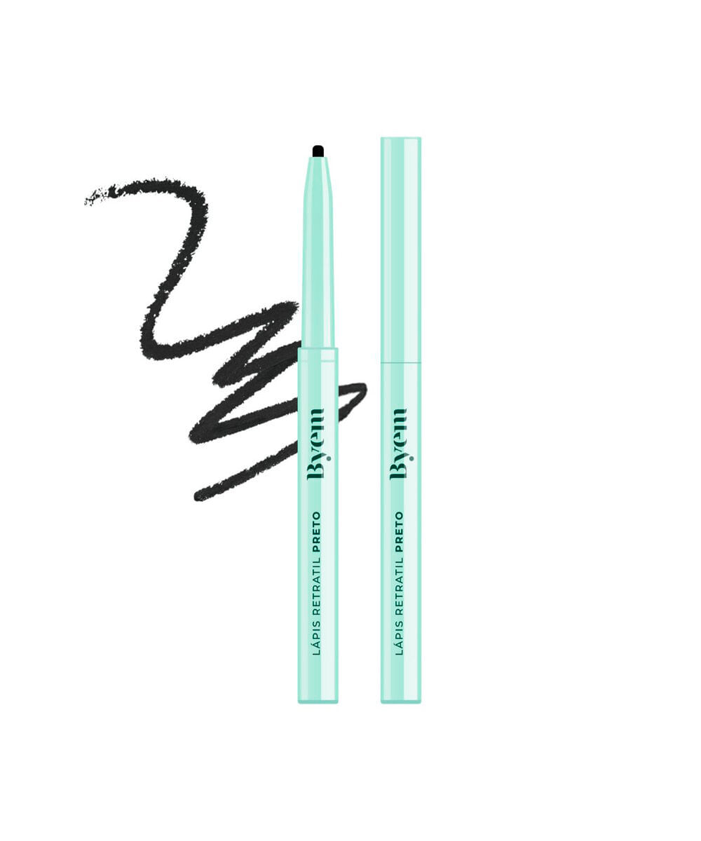 lápis retrátil de olho byem eye pencil preto