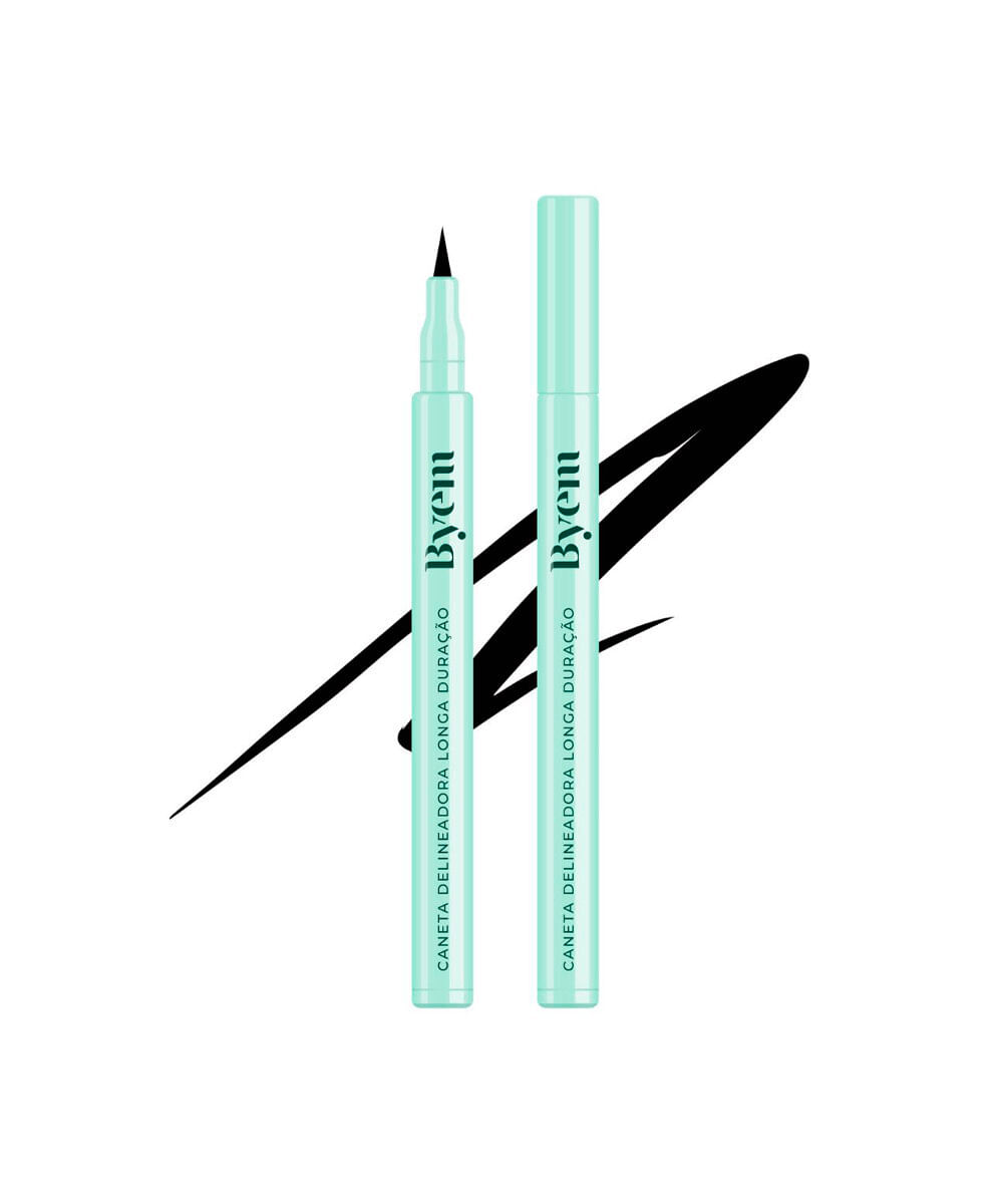 caneta byem delineadora eyeliner preta
