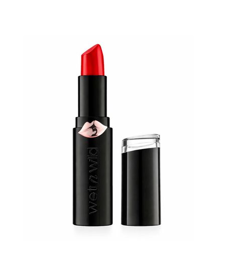 batom wet n wild megalast lip color matte sasspot red UNICO