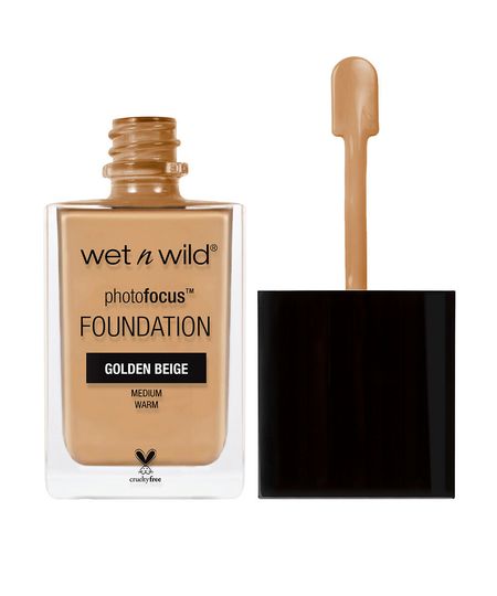 base líquida wet n wild photo focus matte foundation golden beige UNICO