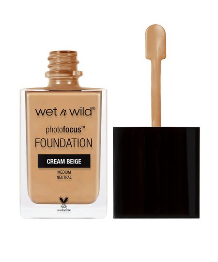 base líquida wet n wild photo focus matte foundation cream beige UNICO