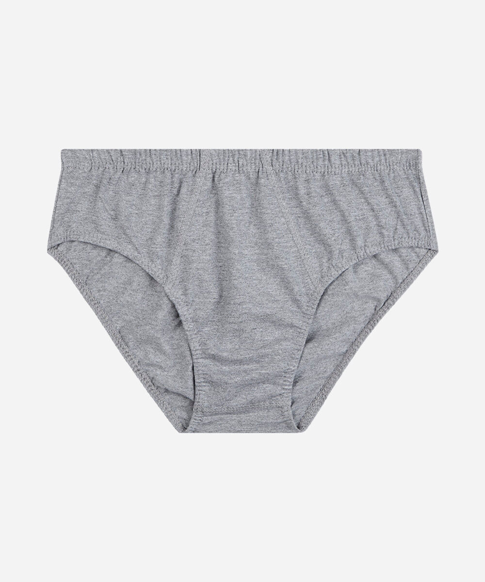 cueca slip masculina de algodão cinza