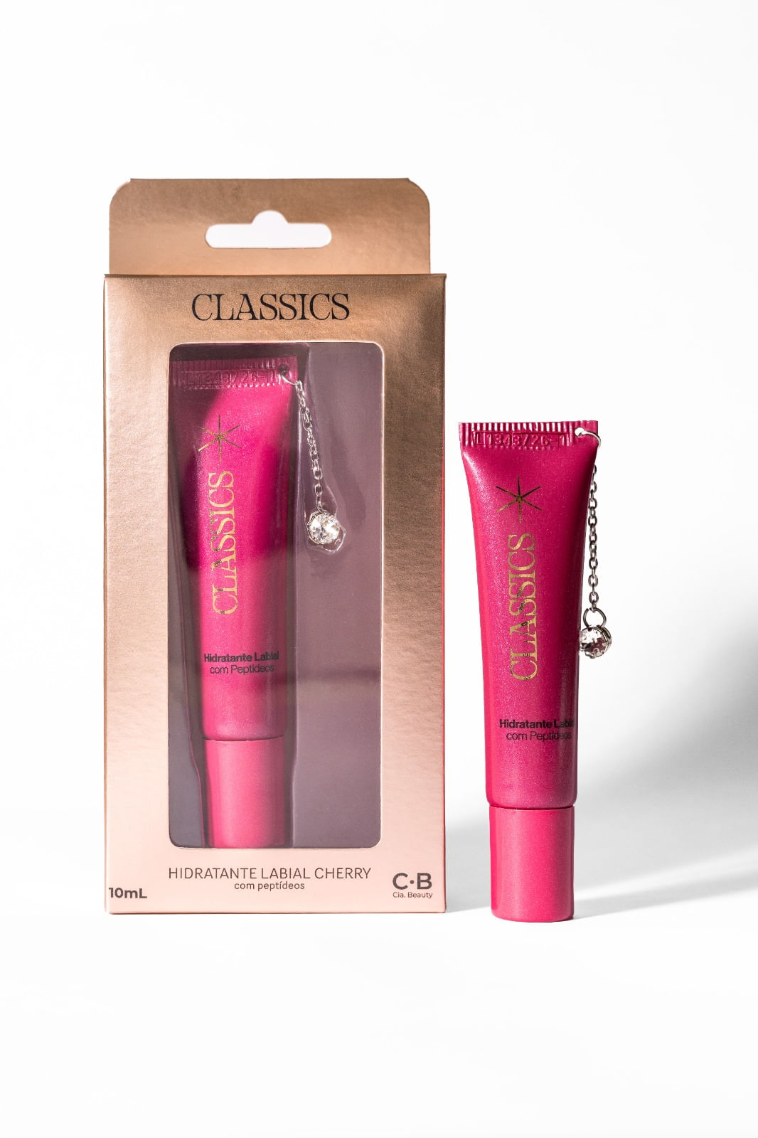 hidratante labial cia beauty by sabrina sato classiscs crystals by swarovski com peptídeo cherry 10g