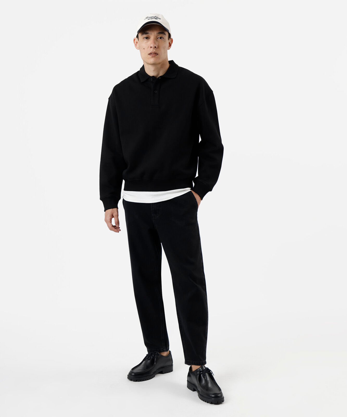 calça relaxed masculina jeans - black jeans