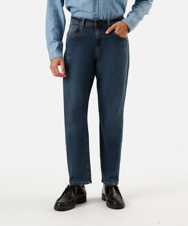calça slim masculina jeans azul 48
