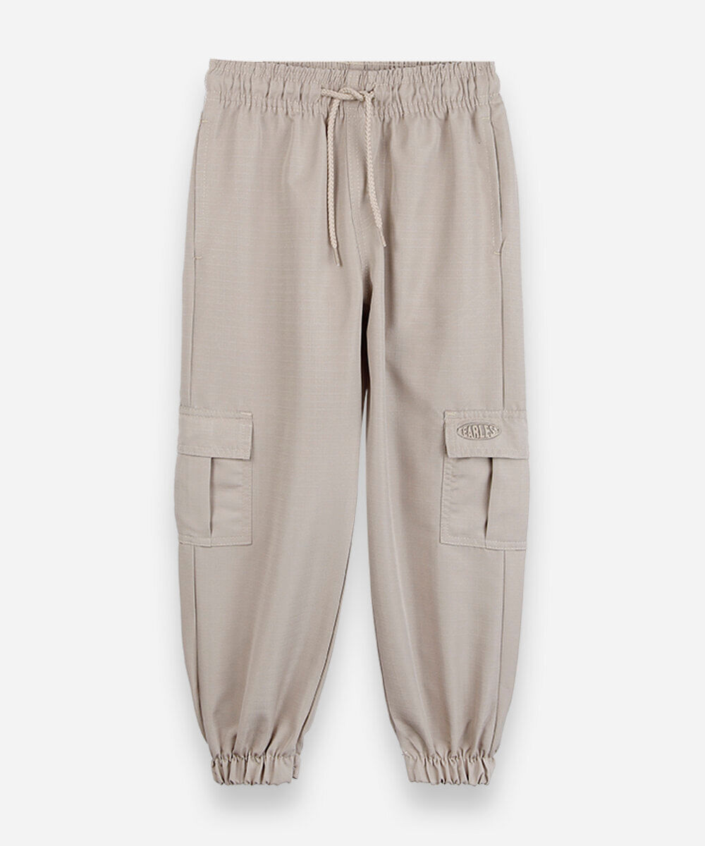 calça jogger infantil bege