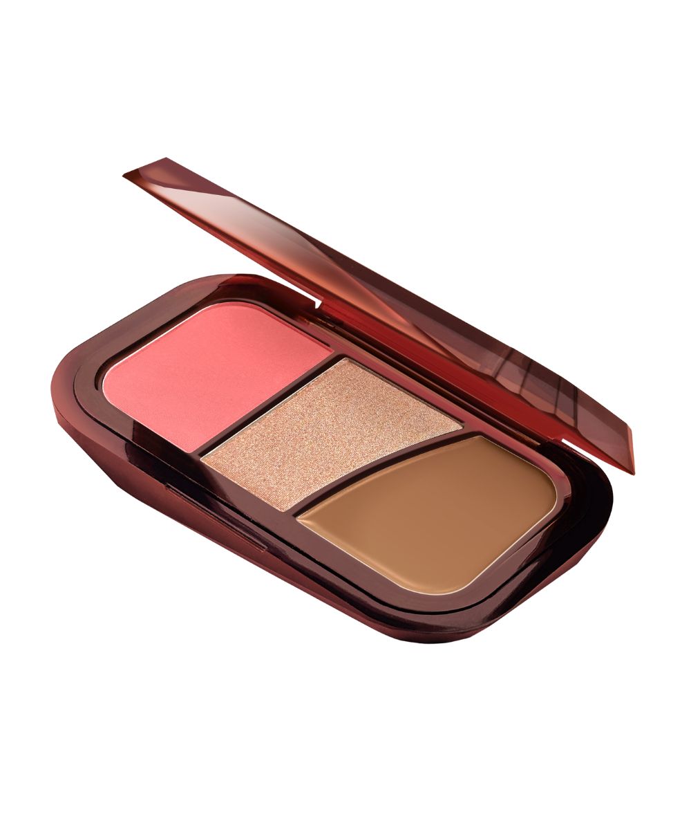 paleta byem trio de blush iluminador e contorno cherry wood
