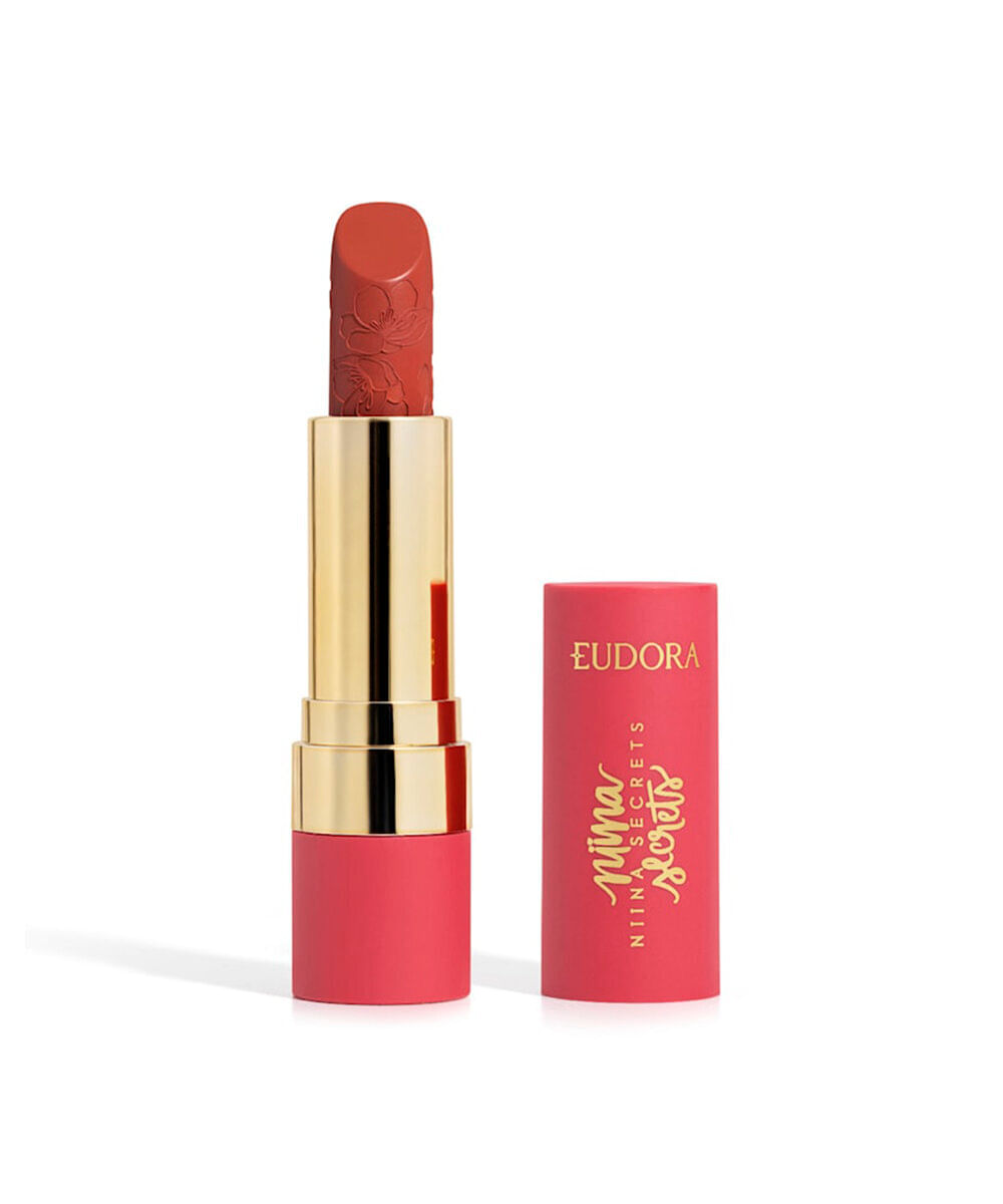 batom eudora by niina secrets soft petals vermelho romântico