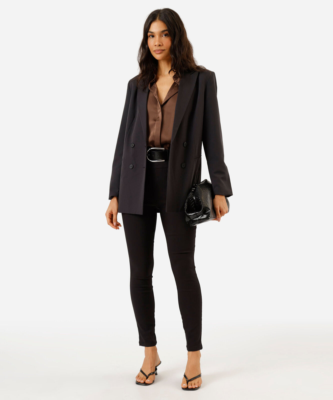 calça legging feminina com bolsos preta