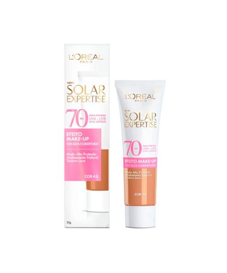 protetor solar facial loréal paris cor 4 fps 70 solar expertise bisnaga 30g 30 G