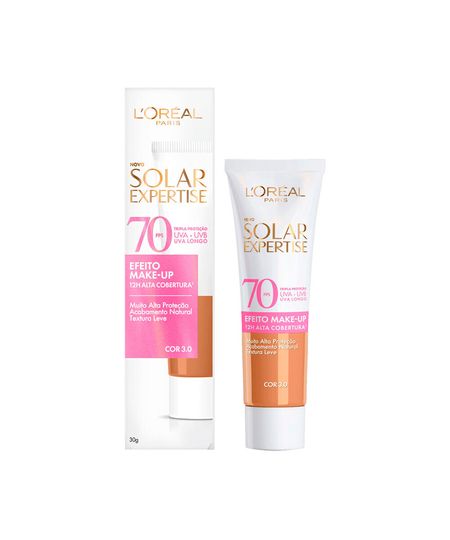 protetor solar facial loréal paris cor 3 fps 70 solar expertise bisnaga 30g 30 G