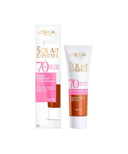 protetor solar facial loréal paris cor 5  fps 70 solar expertise bisnaga 30g 30 G