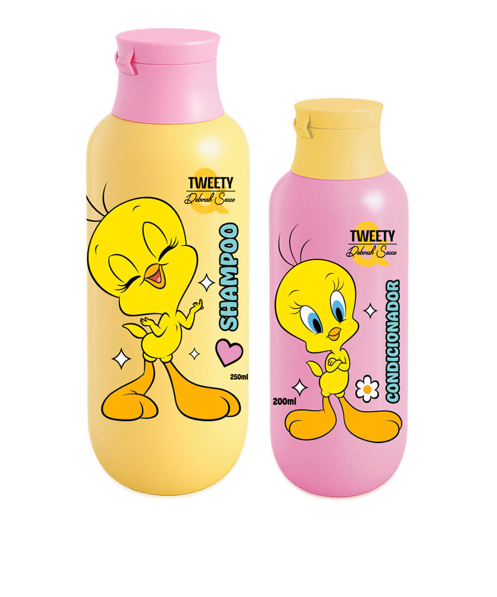 kit infantil cia beauty by deborah secco tweety shampoo 250ml e condicionador 20
