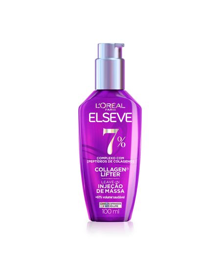 leave in capilar loréal paris elseve collagen lifter injeção de massa frasco pump 100ml 100 ML