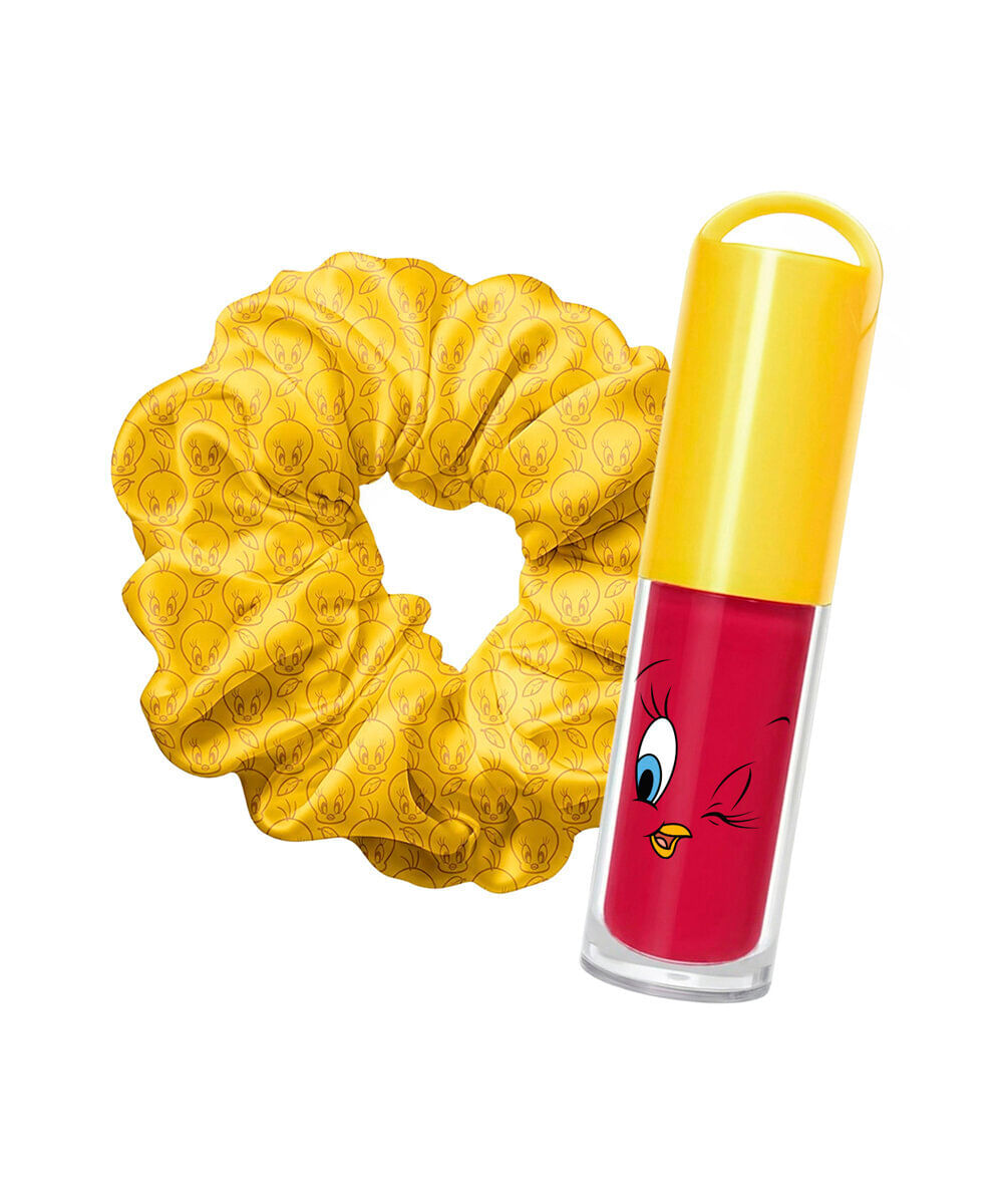 gloss labial cia beauty by deborah secco tweety feel the love com scrunchie