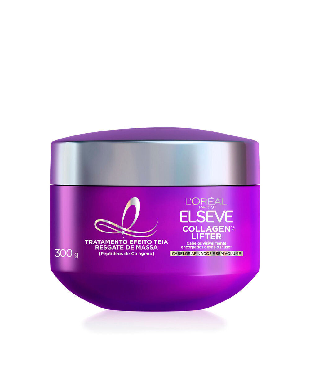 tratamento capilar loréal paris elseve condicionante collagen lifter resgate de massa pote 300g