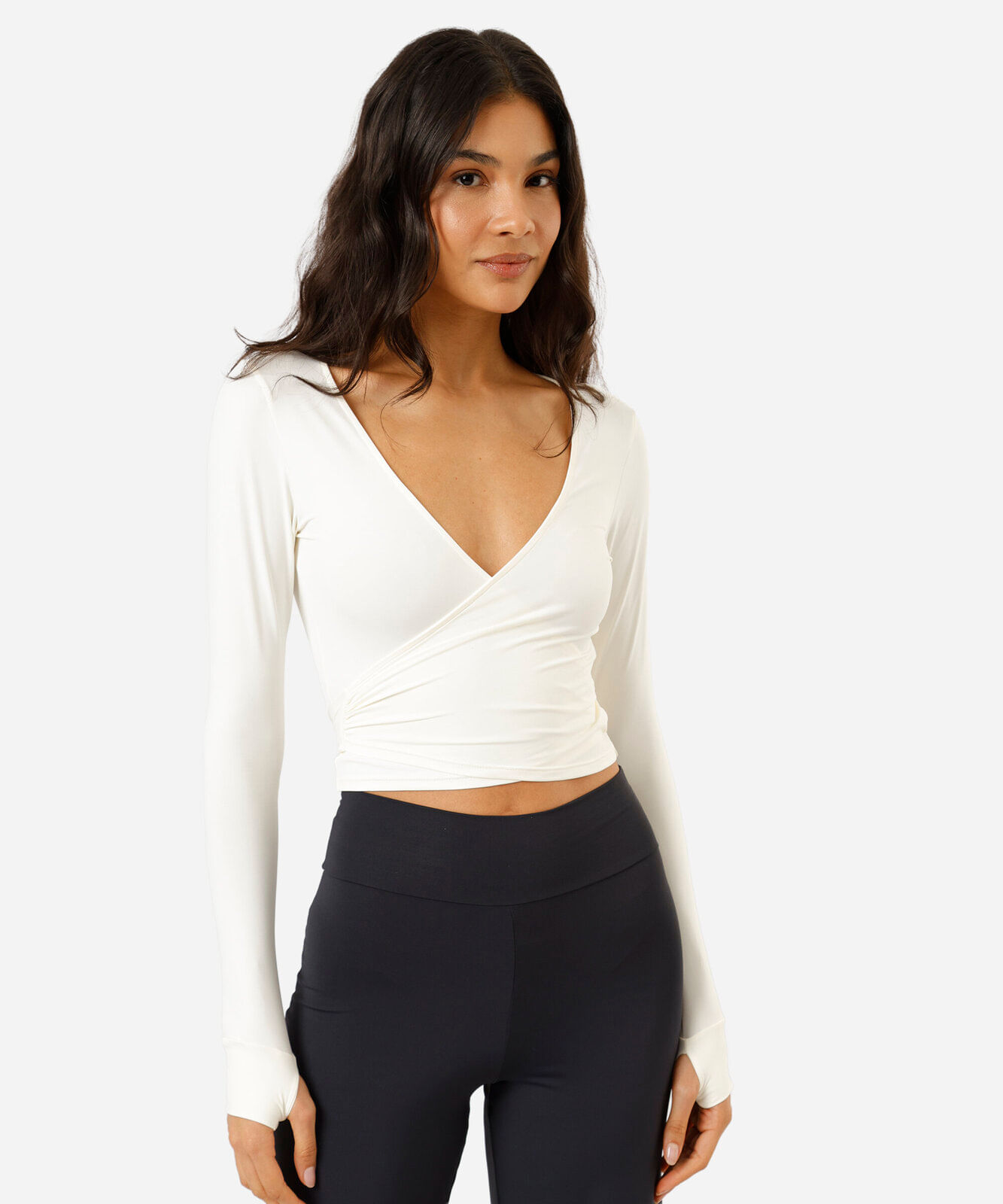 bolero feminino de poliamida esportivo off white