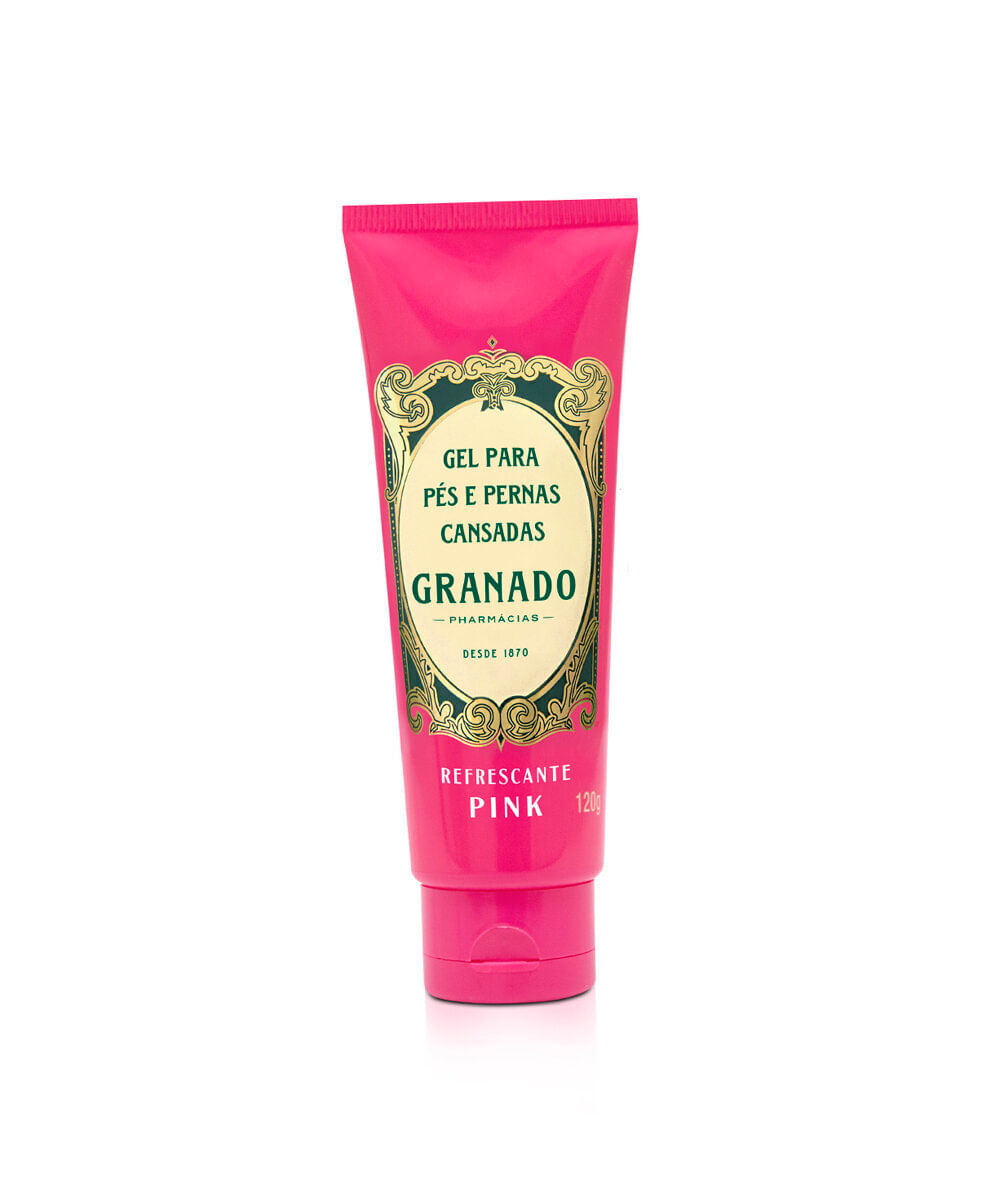 gel granado para pernas e pés pink 120g