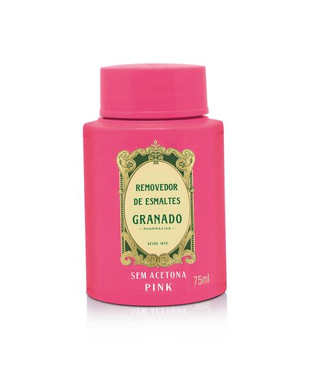 removedor granado de esmaltes pink 75ml 75 ML