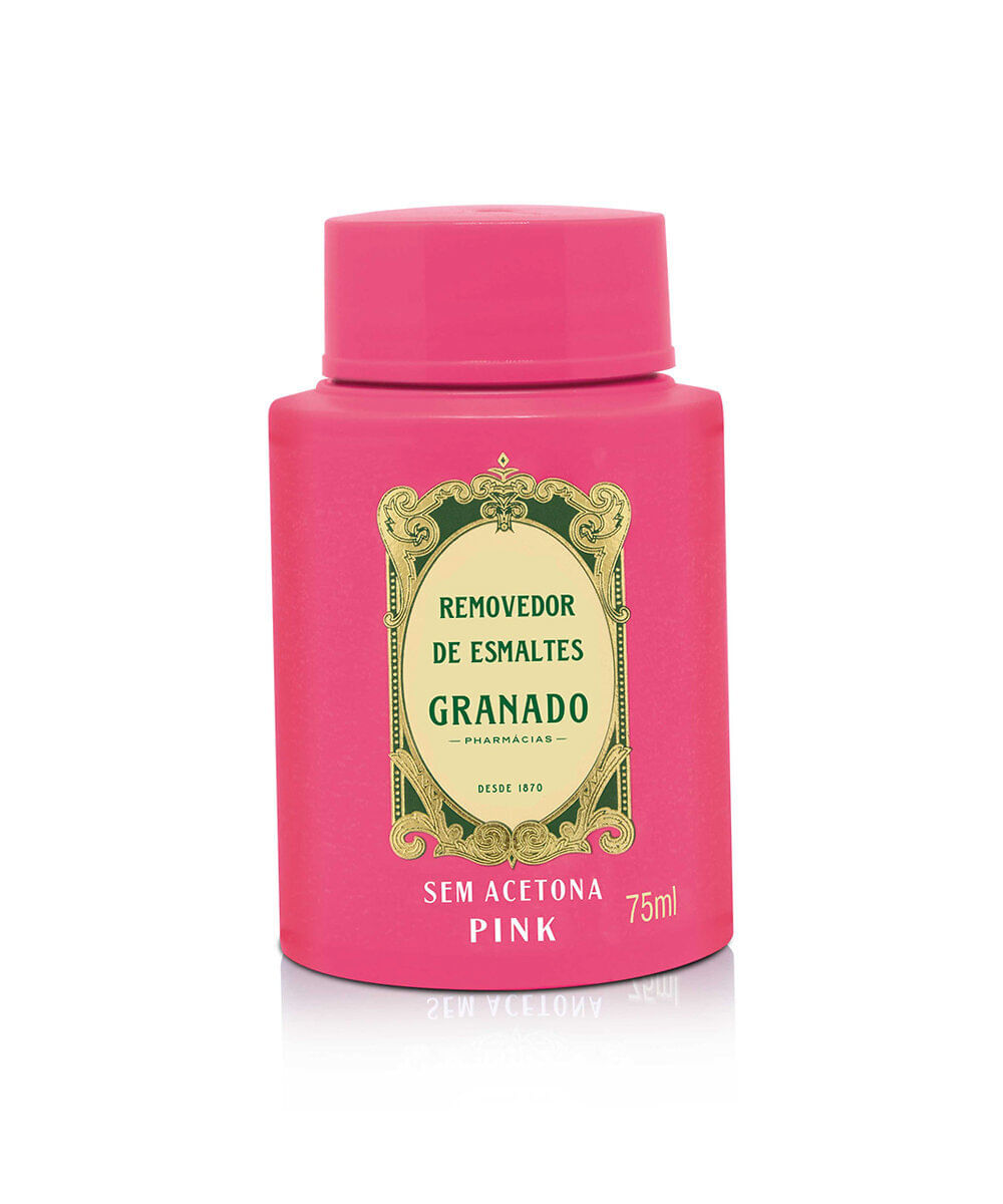 removedor granado de esmaltes pink 75ml