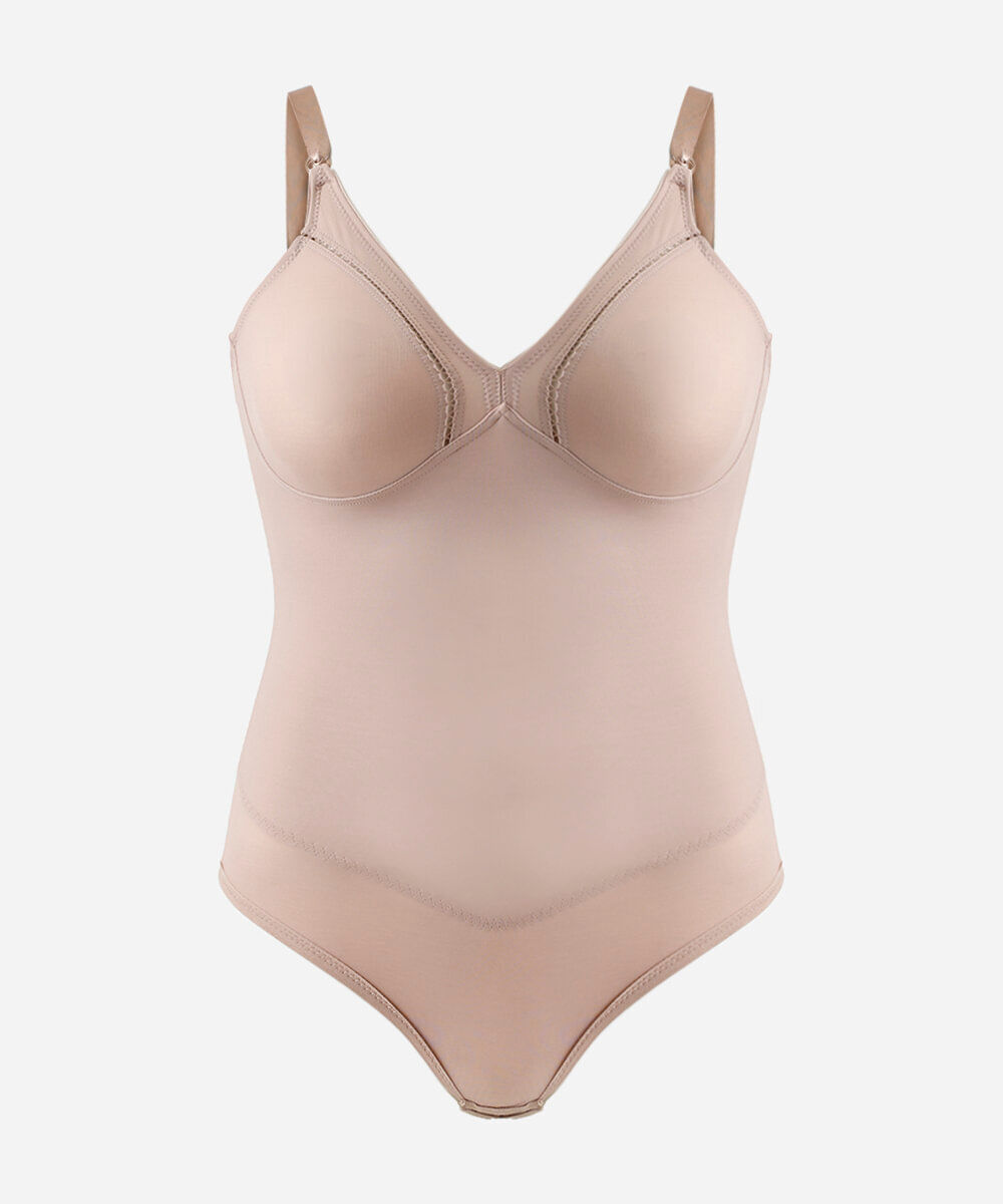 body modelador feminino demillus bege