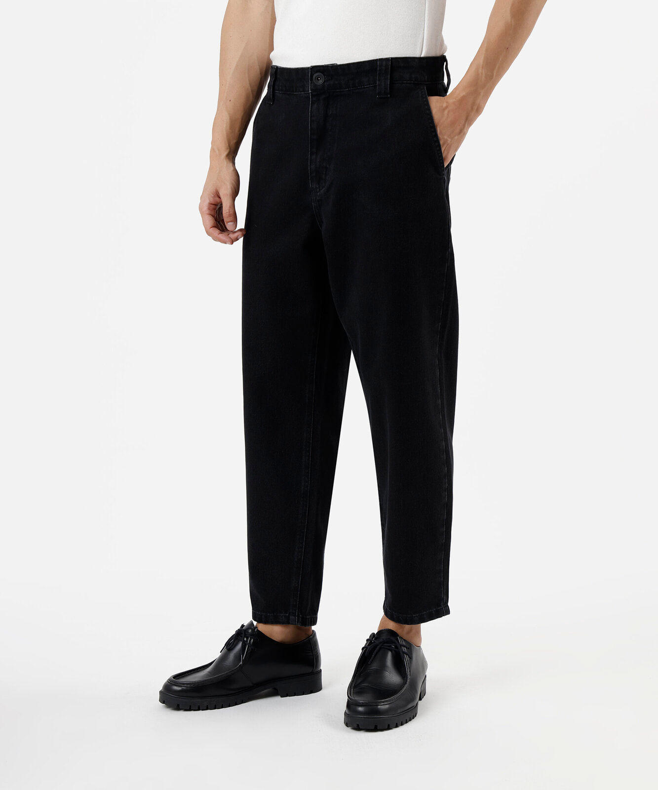 calça relaxed masculina jeans - black jeans