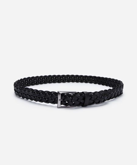 cinto trançado masculino preto P