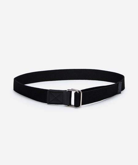 cinto masculino com argolas preto P