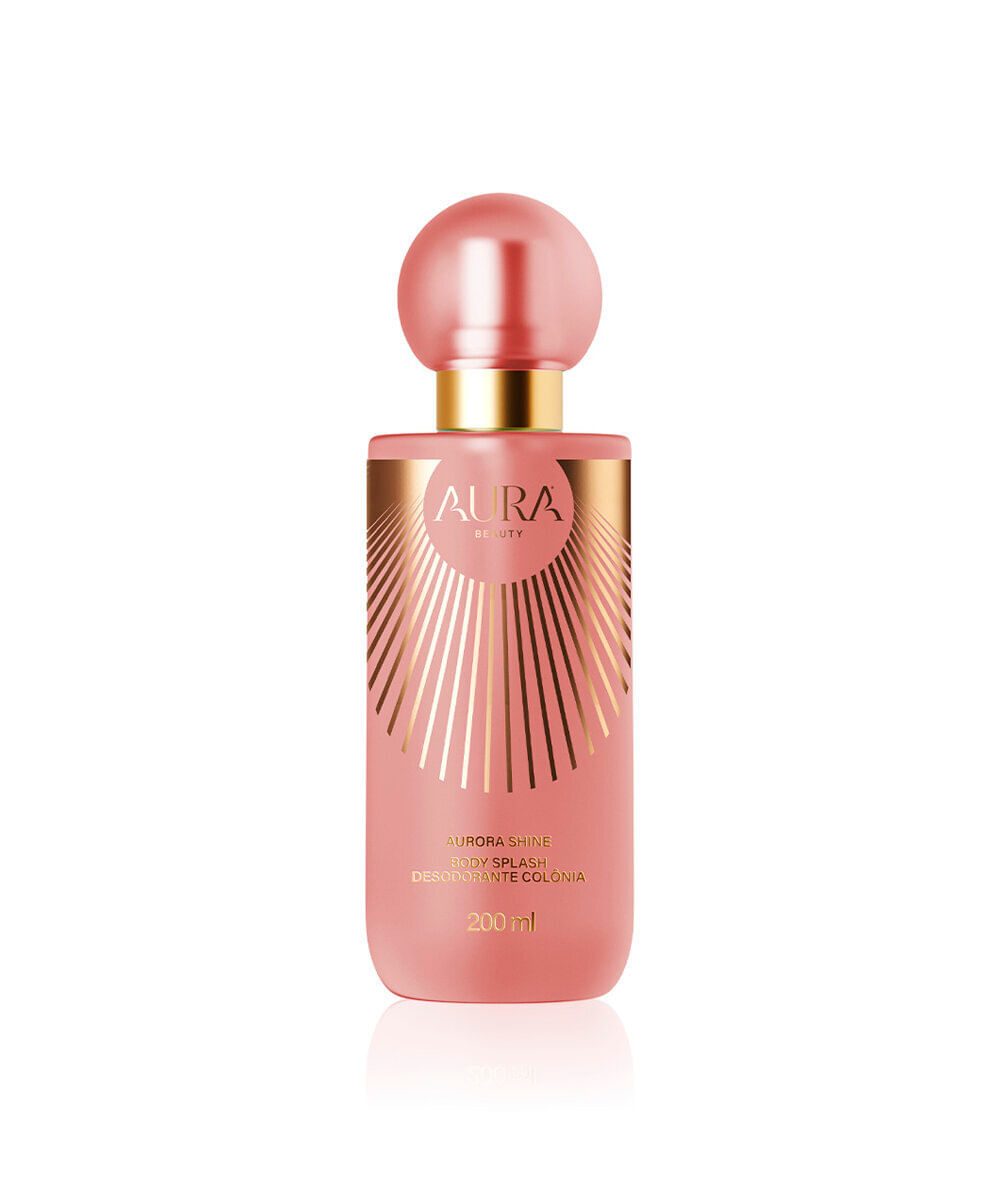 body splash aura beauty desodorante corporal aurora shine 200ml