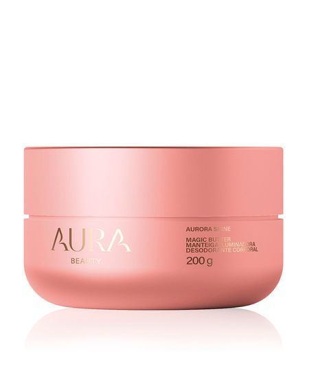 manteiga iluminadora aura beauty magic butter desodorante corporal aurora shine 200g 200 G
