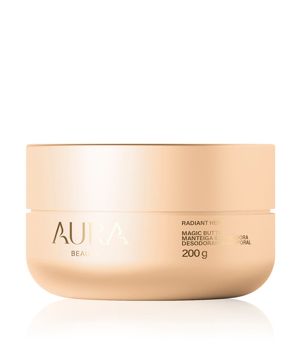 manteiga iluminadora aura beauty magic butter desodorante corporal radiant hera 200g