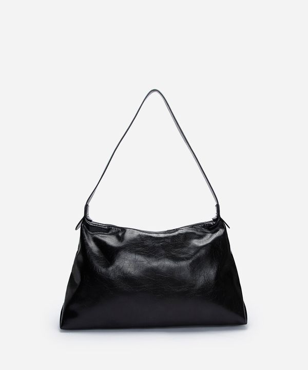 bolsa feminina shoulder bag texturizada preta UNICO
